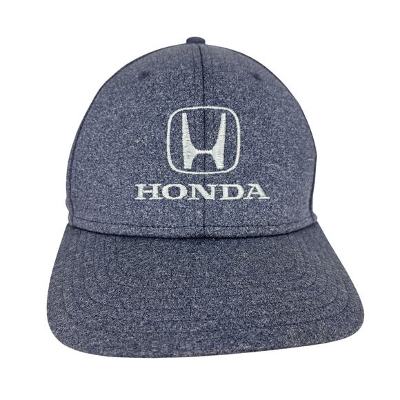Honda Men's Baseball Cap Grayish Blue Snapback Adjustable White Logo One Size - Picture 1 of 7